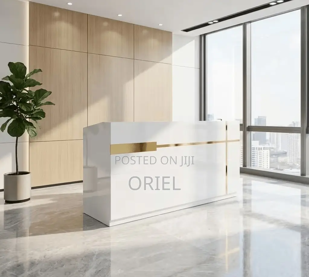 Office Desk : Office 1.6m Counter Reception Desk