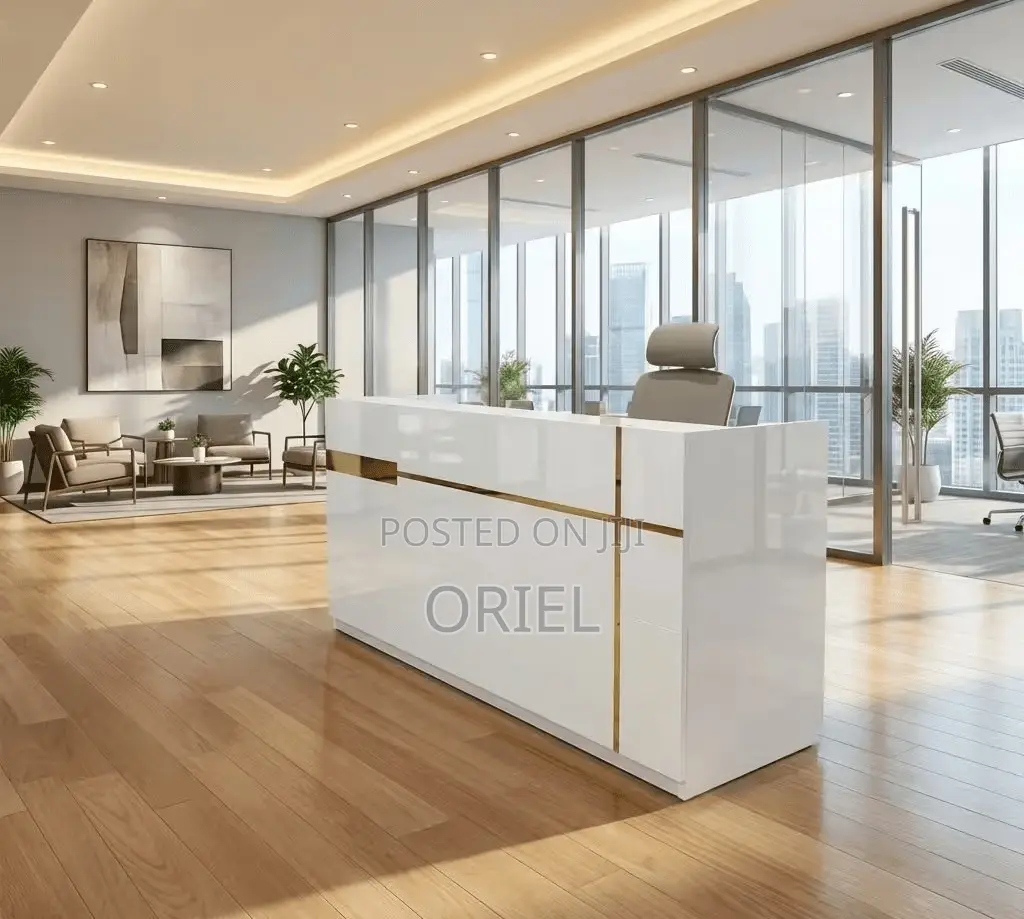Office Desk : Office 1.6m Counter Reception Desk