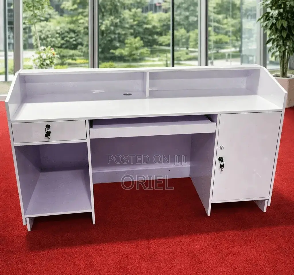 Office Desk : Office 1.6m Counter Reception Desk