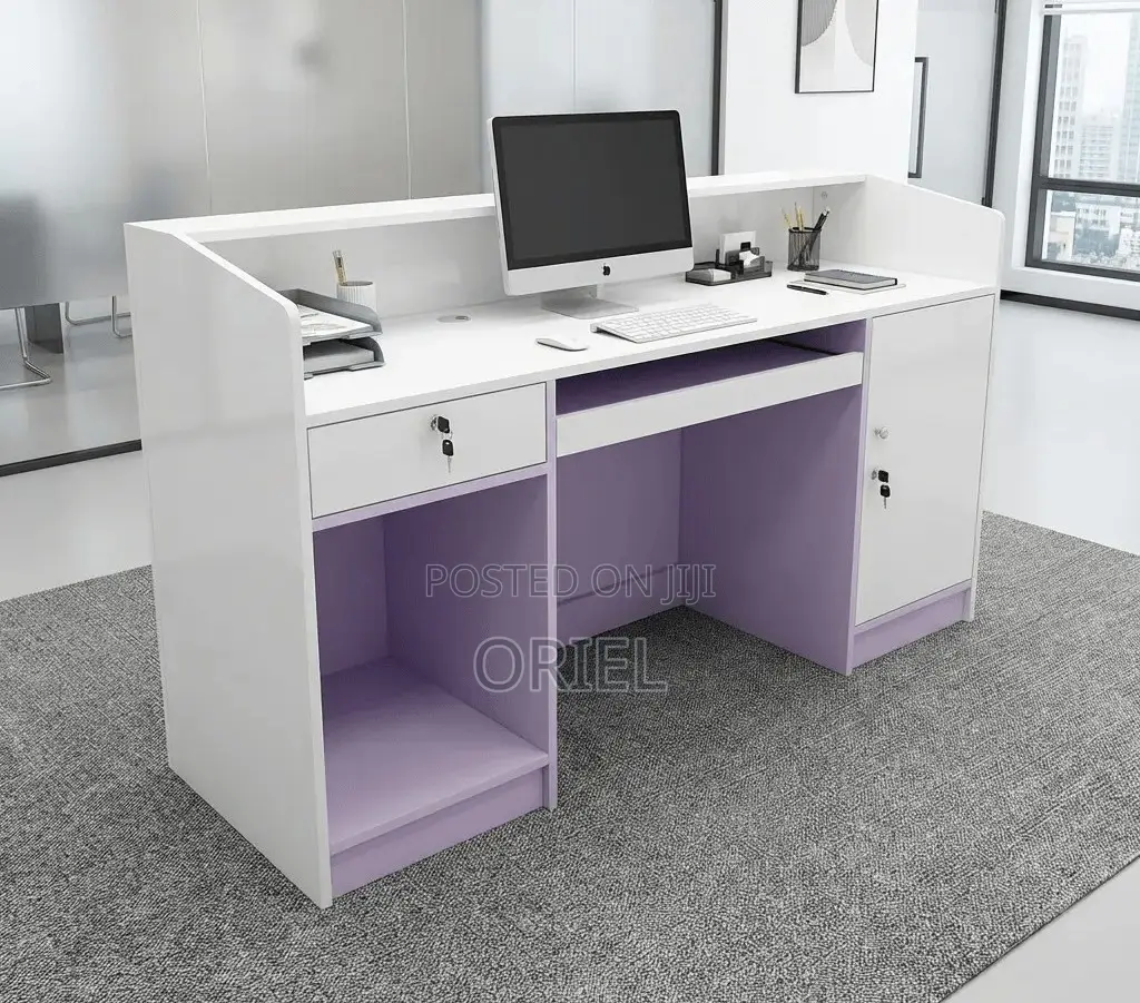 Office Desk : Office 1.6m Counter Reception Desk