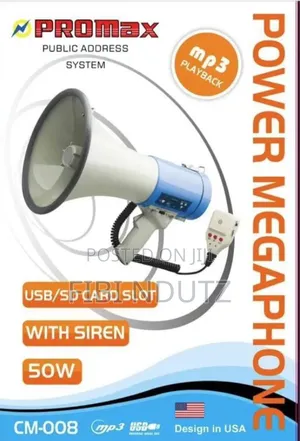 Power Megaphone With Siren /Megaphone