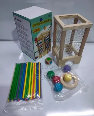 Colored Wooden Stick Montessori Toy