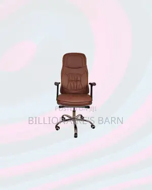 Executive Leather Chair High Back Padded Armrest Comfort Solution