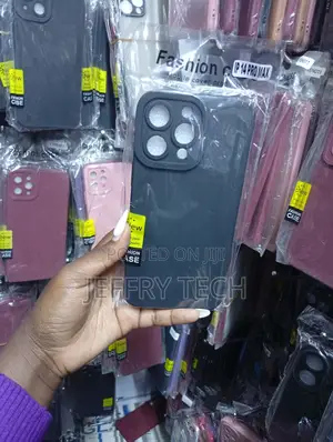 Black "Fashion Case" Mobile Cover Designed for an iPhone 14 Pro Max.