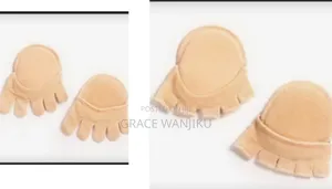  Cotton Five Toe Socks Half Insoles Pads Cushion