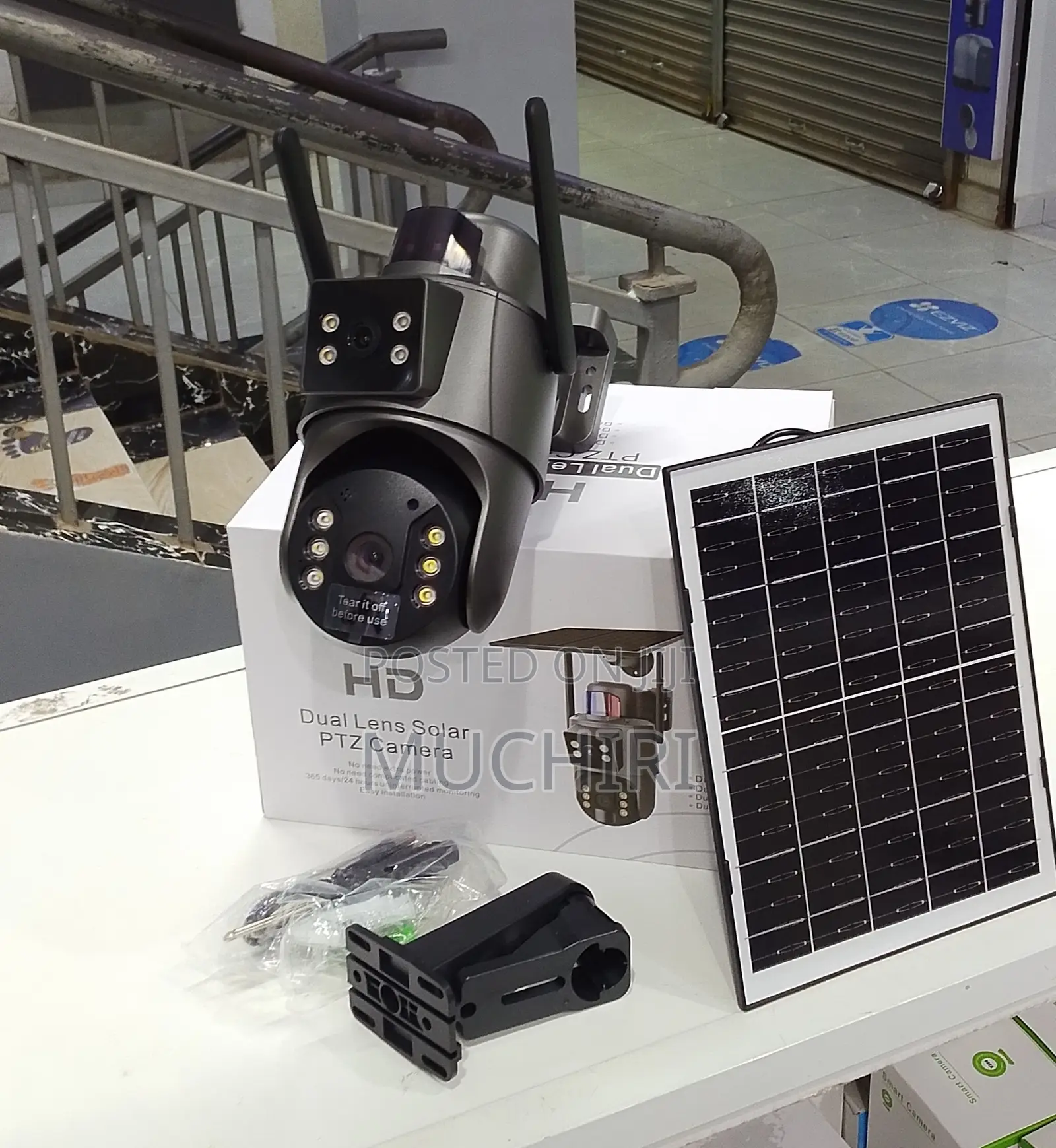 4g Ubox 4mp Dual Lens Solar PTZ Camera