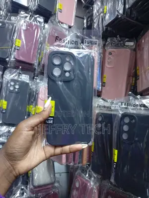 Black Silicone Protective Phone Case for the iPhone 14 Pro Max.