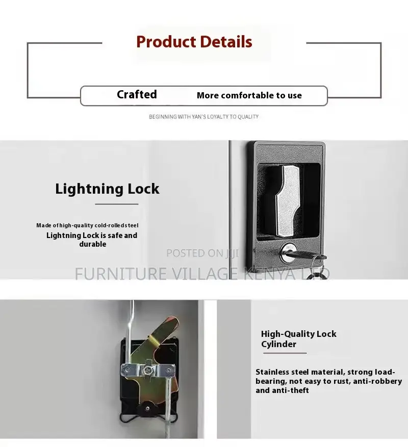 2-Door Steel White Document File Cabinet