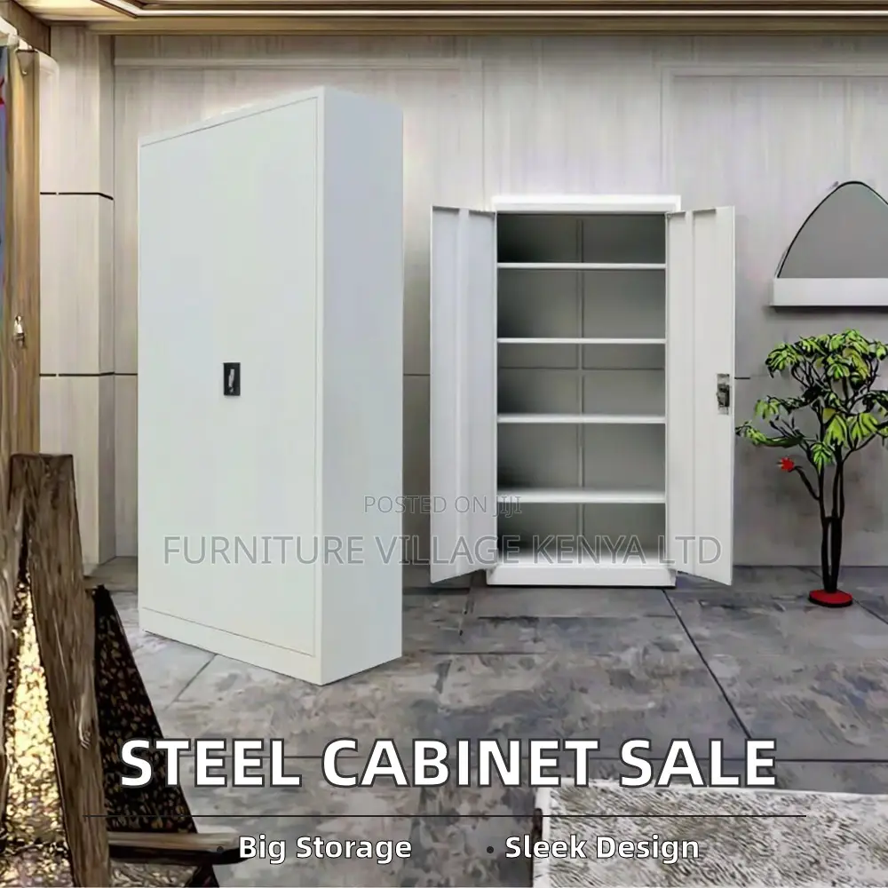 2-Door Steel White Document File Cabinet