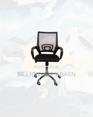 Secretarial Mesh Office Chair Ergonomic Fabric Seat With Lumbar