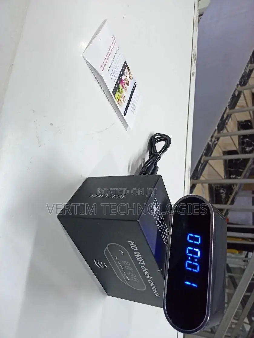 High Quality 1080p Audio Video Recorder Alarm Table Clock Camera