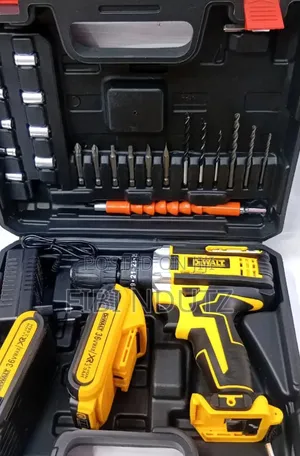 Dewalt 36v Cordless Drill With Drill Bits and Rechargeable Batteries
