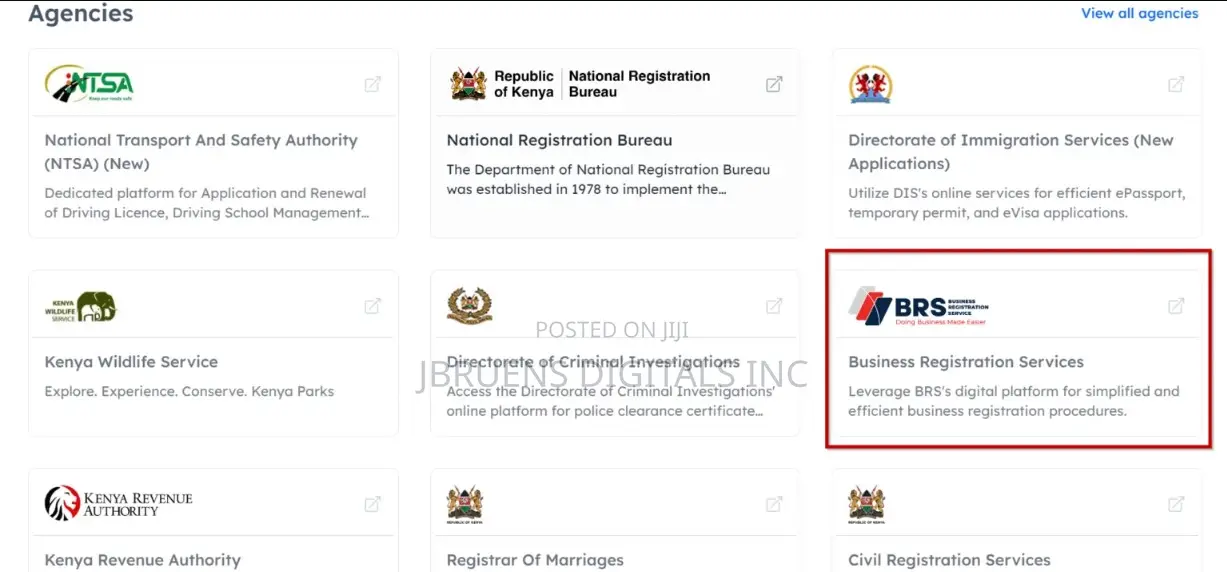 E-Citizen Business Registration
