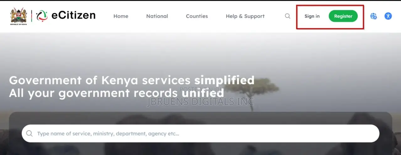 E-Citizen Business Registration