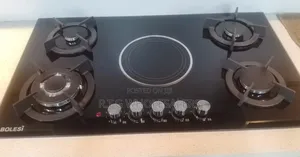 Bolesi 4+1 Built-in Gas Infrared Glass Hob
