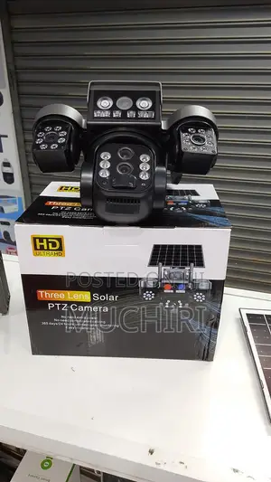Solar 4g Camera Triple-Lens, Triple-Screen Dual Panel