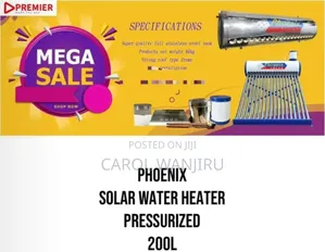 Phoenix 200l Solar Water Heater Pressurized/200l Pressurized Heater