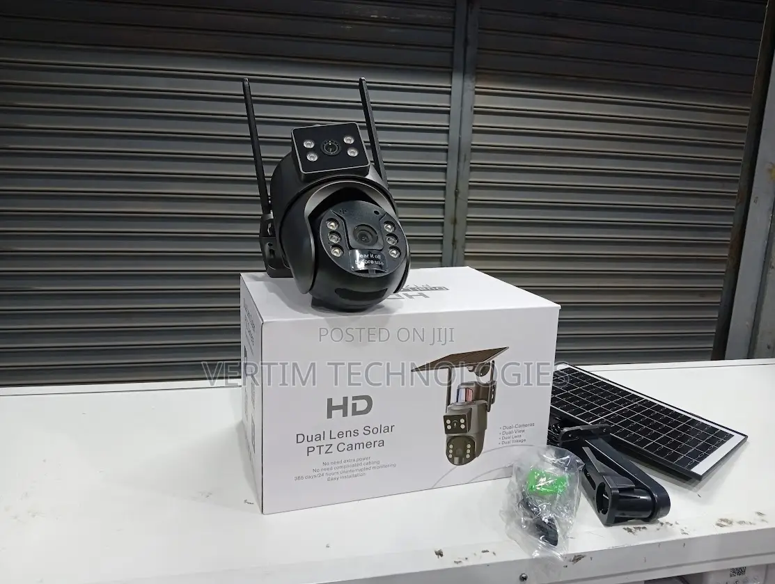Ubox Dual Lens 4mp Wifi Solar Powered Camera
