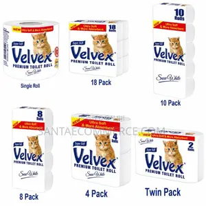 Velvex Utra Whight 200sheets Toilet Tissue Paper 2ply