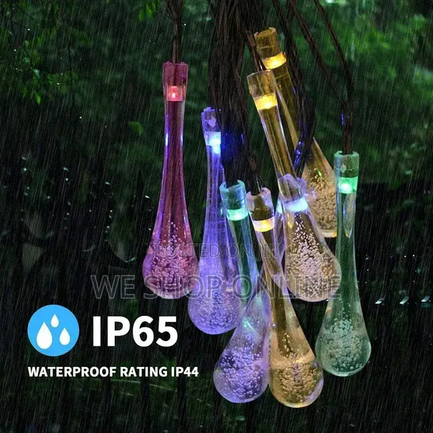 Led Teardrop Solar String Lights