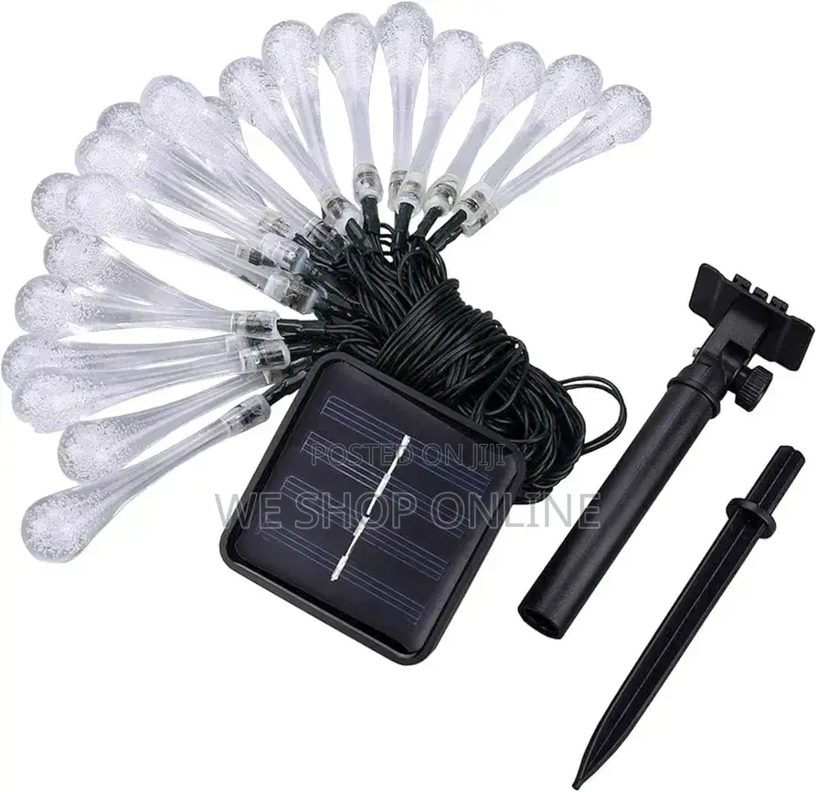 Led Teardrop Solar String Lights
