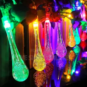 Led Teardrop Solar String Lights