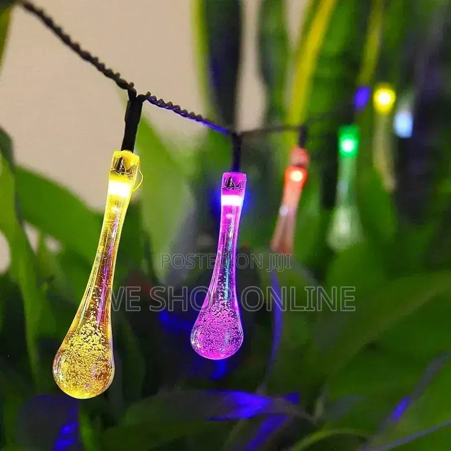 Led Teardrop Solar String Lights