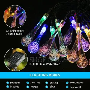 Led Teardrop Solar String Lights