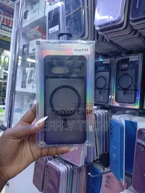 Matte Black Magnetic Phone Case Designed for the Google Pixel 8 5g