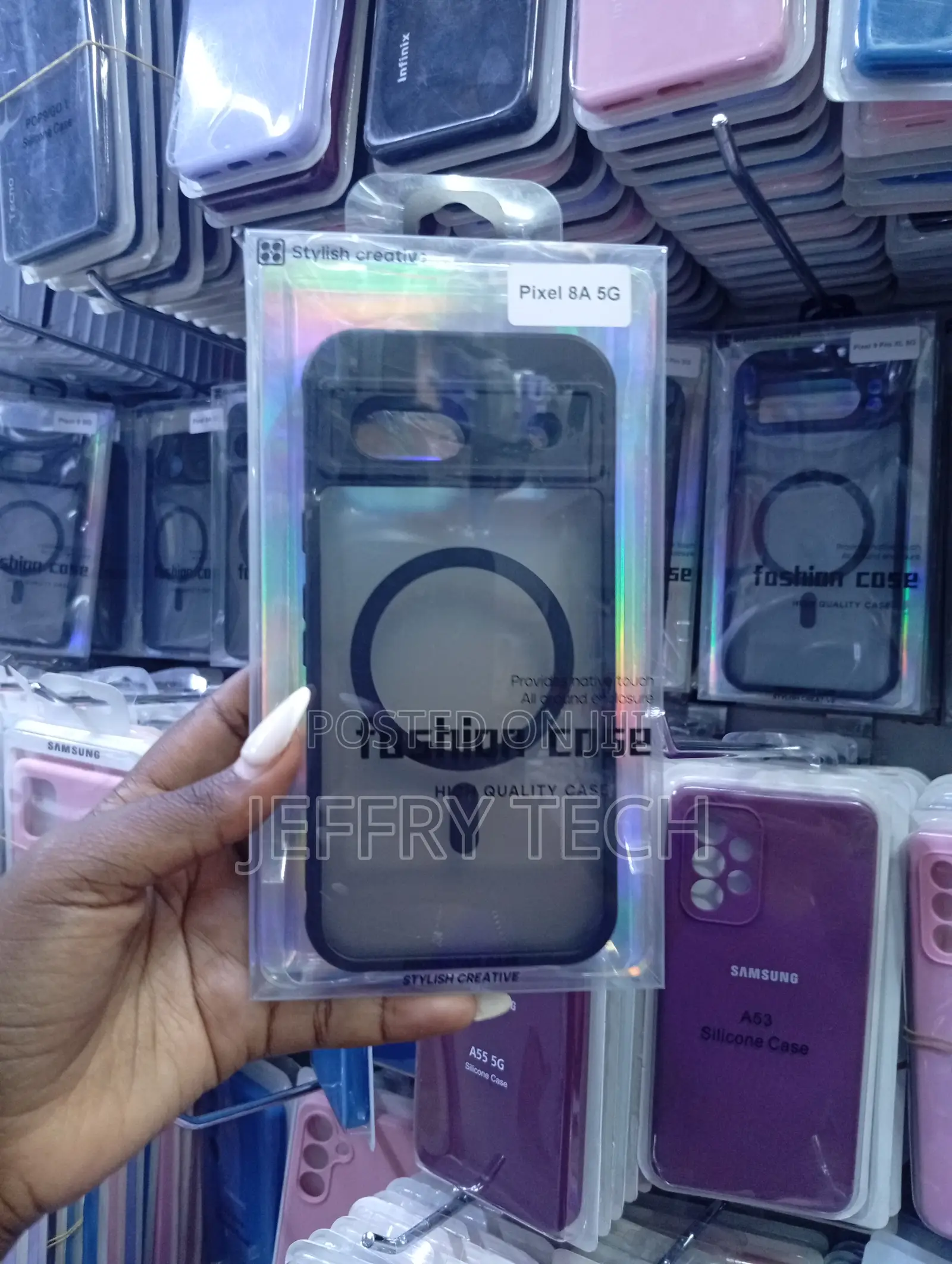Creative Translucent Magnetic Phone Casefor the Google Pixel 8a 5g.