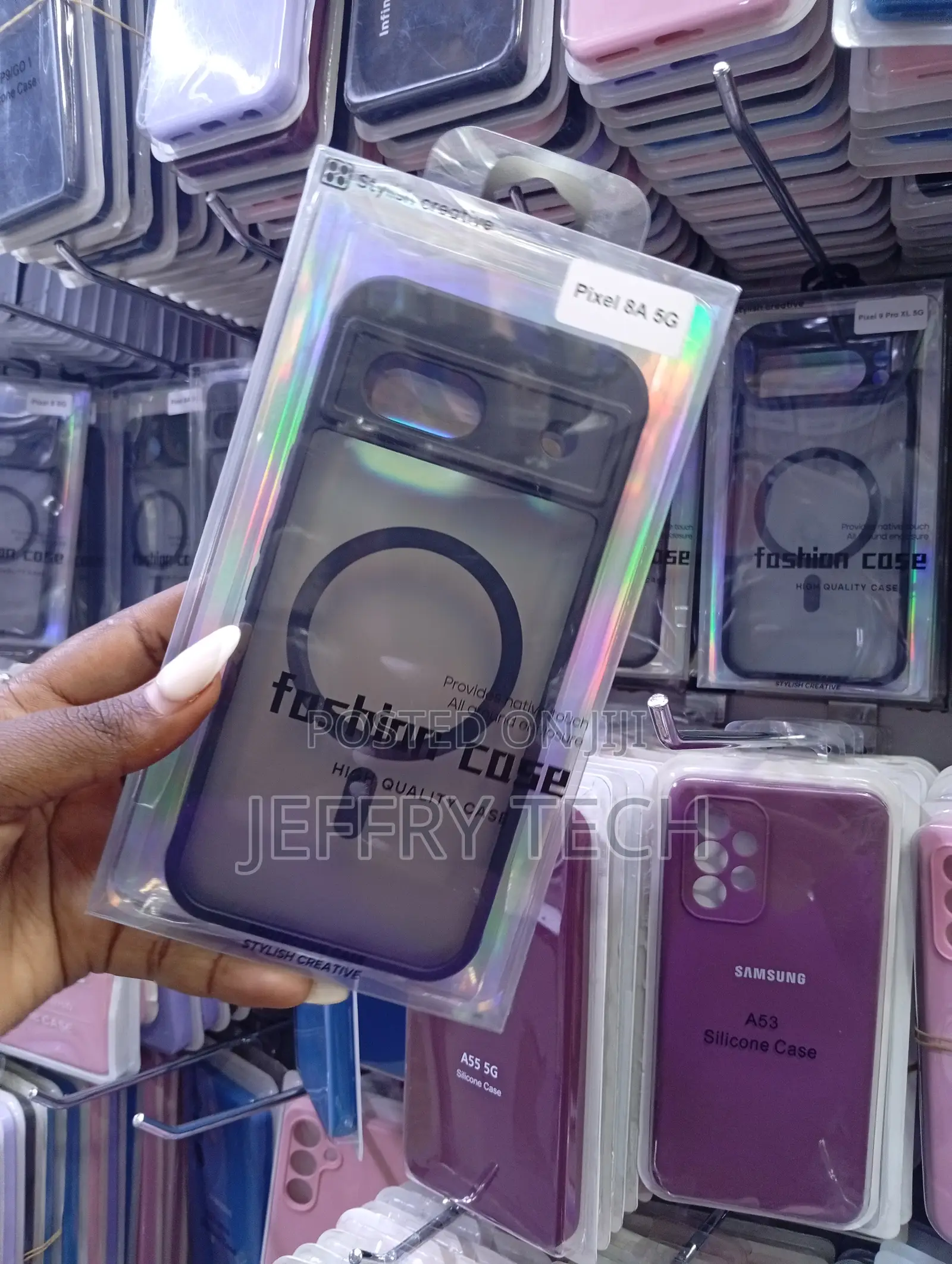 Creative Translucent Magnetic Phone Casefor the Google Pixel 8a 5g.