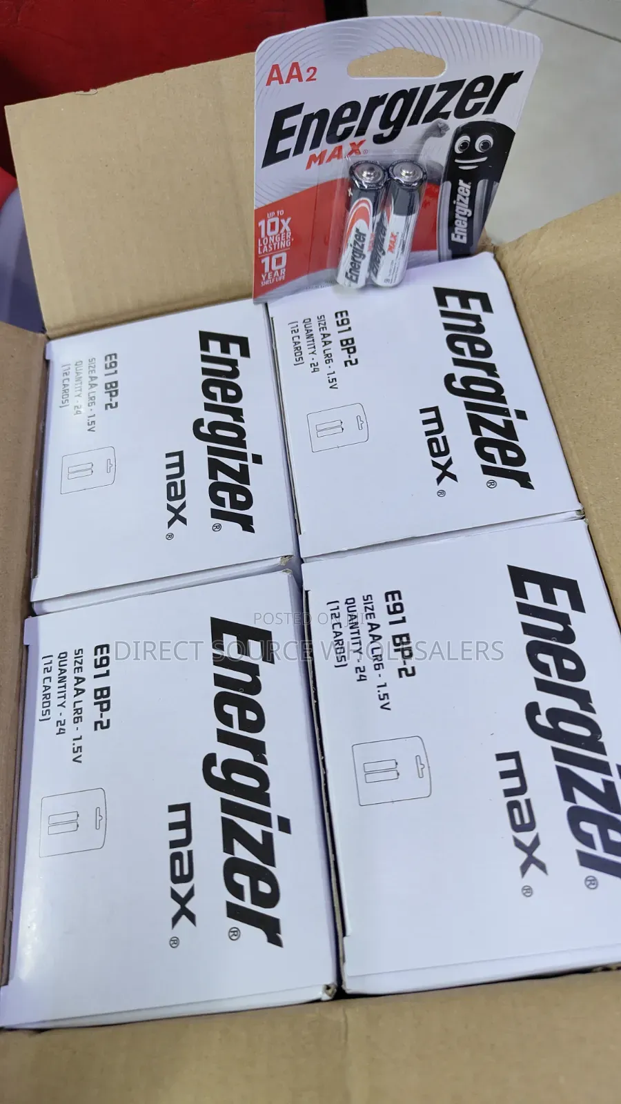 Double Aa 2 Energizer Batteries