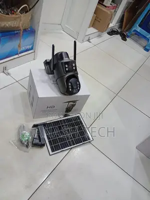 Ubox Wifi Solar CCTV Camera With Double Lens 6mp