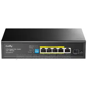 Cudy 5-Port Gigabit Poe(120watts) + Switch With 1 SFP Slot