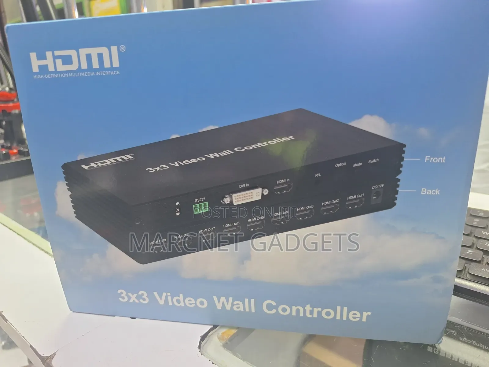 3×3 Video Wall Controller Combine 9 Screens 1 Hdmi Input 9 Output Dvi