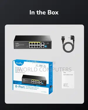 Cudy 8-Port Gigabit Poe(120watts) + Switch