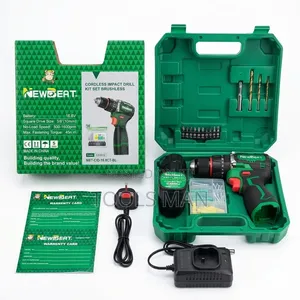 Newbeat 16.8v Brushless Cordless Impact Drill Kit Set - 45n.M Torque.
