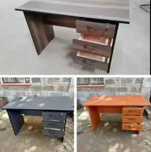 Brown, Grey Office Desk Wq