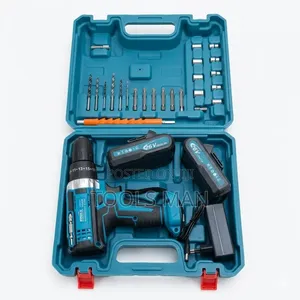 26v Cordless Drill Screwdriver Full Kit + 2 Batteries 25pc Set.