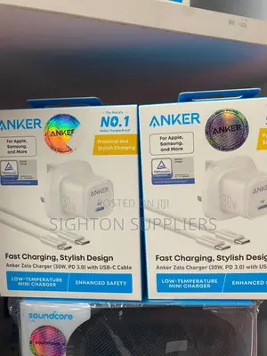 Anker Zolo Charger (30w, Pd 3.0) With a Usb-C Cable