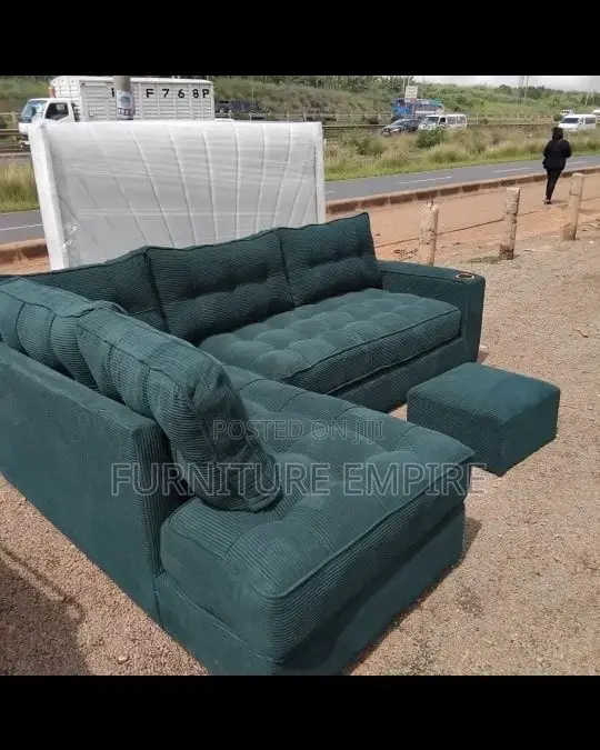 Dark Teal L- Shaped Seat