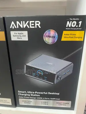 Anker Prime 250w Gan Desktop Charger 6 Ports