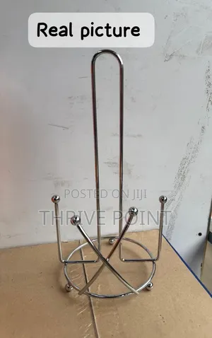 *Standing Mettalic Kitchen Tissue Paper Holder Roll