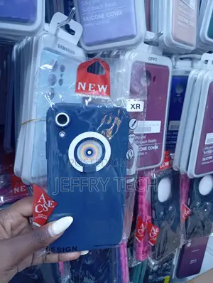 Blue Silicone Mobile Phone Cover With a Soft-Touch Finish
