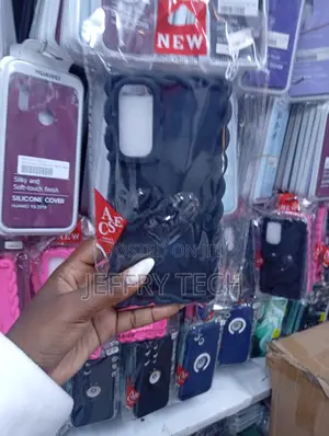 Blue Silicone Phone Cover for a Huawei Y9 2019,