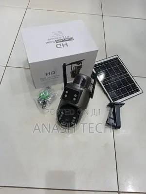 Ubox Dual Lens Wifi Solar Camera With Audio Outdoor CCTV Cameras