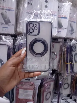 Clear, Shockproof Tpu Phone Case Featuring a Magnetic Ring for Magsafe