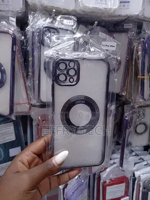 Brand Magnetic Clear Phone Case Designed for the iPhone 11 Pro Max.