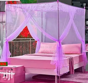 4 Stand Mosquito Net With Mettalic Stand