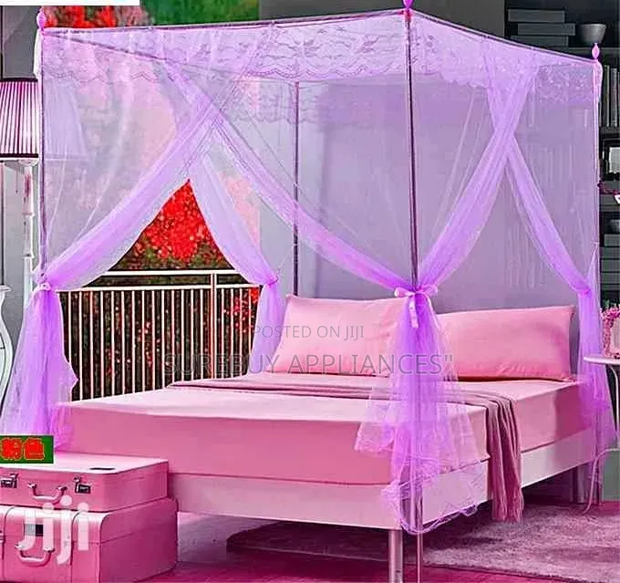 4 Stand Mosquito Net With Mettalic Stand